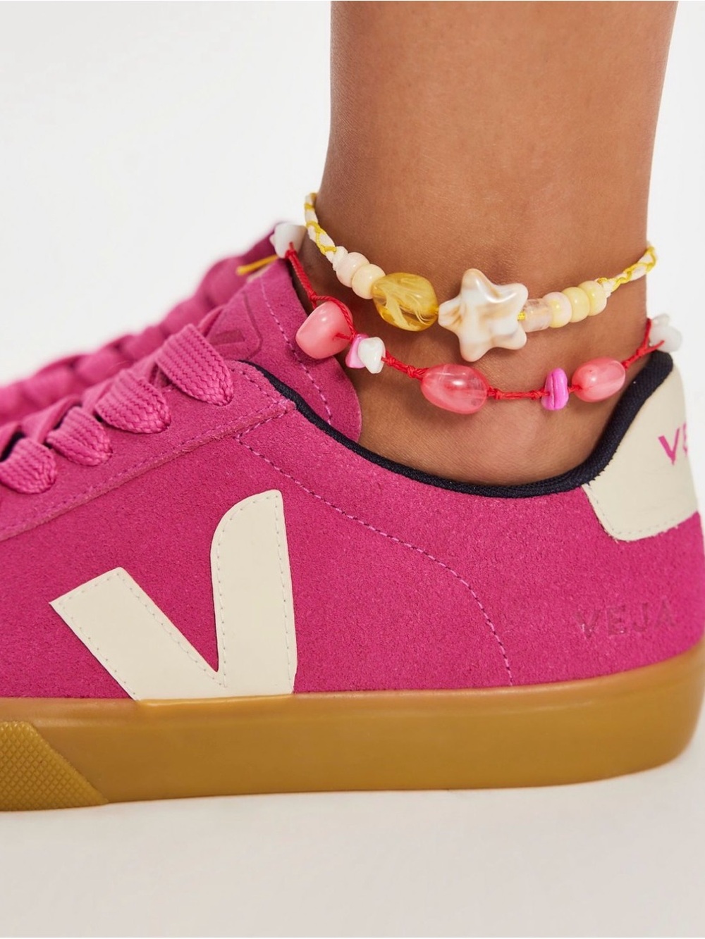 veja campo bold sneakers suede pink